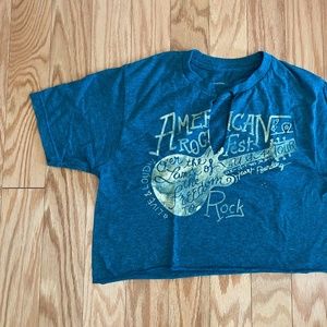 Vintage Rock and Roll crop Tee